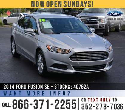 2014 FORD FUSION SE *** SIRIUS, Ecoboost, Cruise Control *** - cars... for sale in Alachua, FL