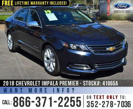 18 Chevrolet Impala Premier Onstar, Remote Start, Camera for sale in Alachua, FL