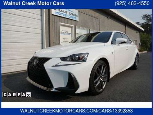 2017 Lexus IS 200T F-Sport White/Red Interior - cars & trucks - by... for sale in Walnut Creek, CA