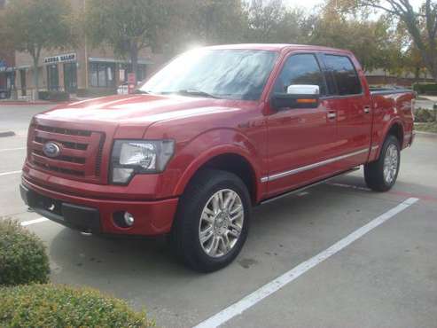 2010 FORD F150 CREW CAB. 4X4 PLATINUM 80K MILES - cars & trucks - by... for sale in Richardson, TX