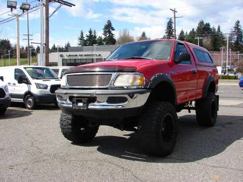 1998 FORD F150 REGULAR CAB 4X4 LIFTED HIGH LOW MILES 50k for sale in Lynnwood, WA