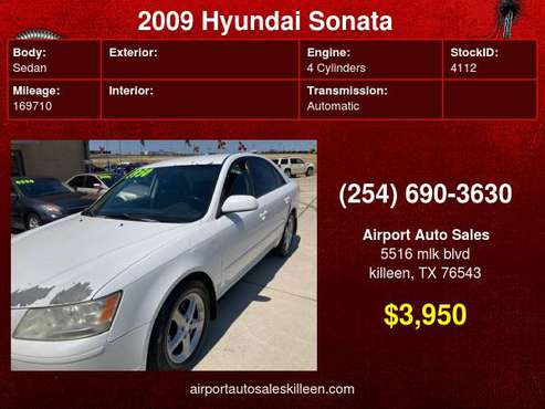 2009 Hyundai Sonata 4dr Sdn I4 Auto Limited - cars & trucks - by... for sale in Killeen, TX