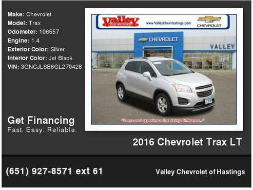 2016 Chevrolet Chevy Trax LT - - by dealer - vehicle for sale in Hastings, MN