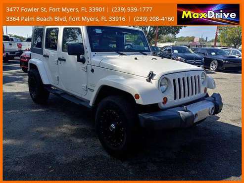 2010 Jeep Wrangler Unlimited Sahara Sport Utility 4D for sale in Fort Myers, FL