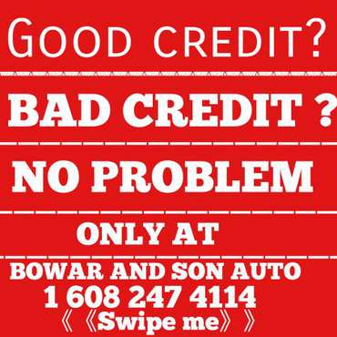 Lowest weekly payments around only at BOWAR and son auto - cars & for sale in Janesville, WI
