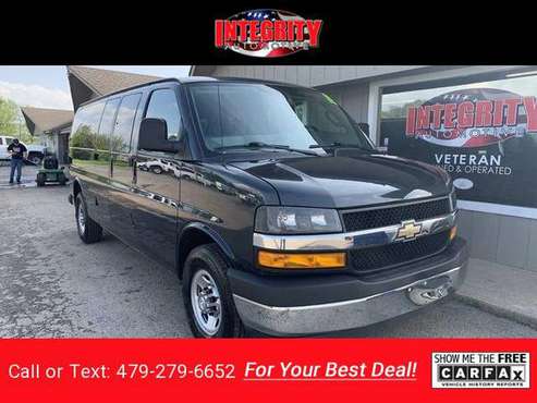 2018 Chevy Chevrolet Express LT 3500 van Green - - by for sale in Bethel Heights, AR
