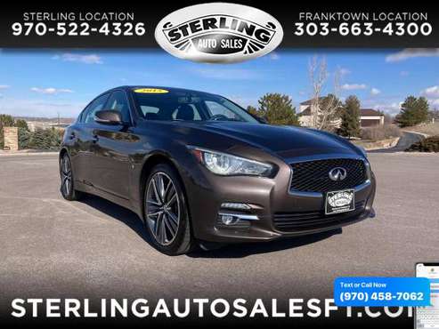 2015 Infiniti Q50 4dr Sdn Premium AWD - CALL/TEXT TODAY! - cars & for sale in Sterling, CO
