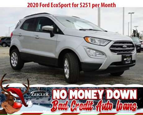 $251/mo 2020 Ford EcoSport Bad Credit & No Money Down OK - cars &... for sale in Wood Dale, IL
