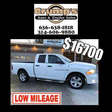 2012 Dodge Ram 4x4 Quad Cab One Owner ONLY 110000 Miles NICE & CLEAN... for sale in Crystal City, MO