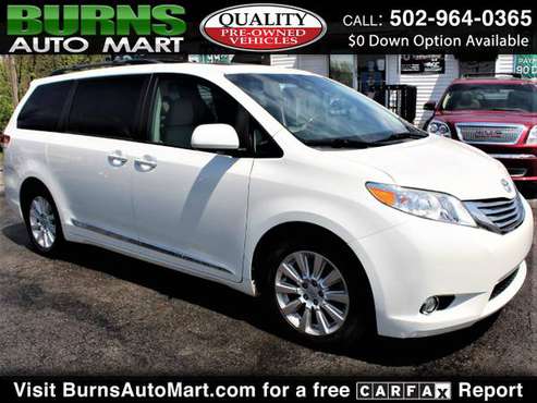 Movie Seating 2011 Toyota Sienna XLE V6 Van AWD DVD Sunroof - cars for sale in Louisville, KY
