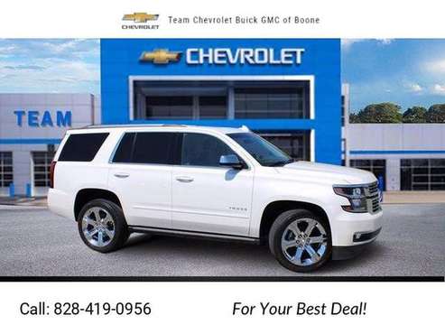 2017 Chevy Chevrolet Tahoe Premier suv White - - by for sale in Boone, NC