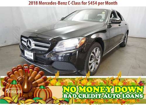 $454/mo 2018 Mercedes-Benz C-Class Bad Credit & No Money Down OK -... for sale in Hickory Hills, IL