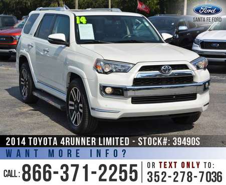 *** 2014 TOYOTA 4RUNNER LIMITED *** Cruise Control - Sunroof for sale in Alachua, GA
