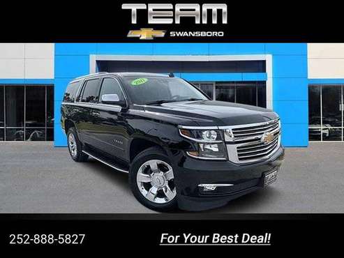 2017 Chevy Chevrolet Tahoe Premier suv Black for sale in Swansboro, NC