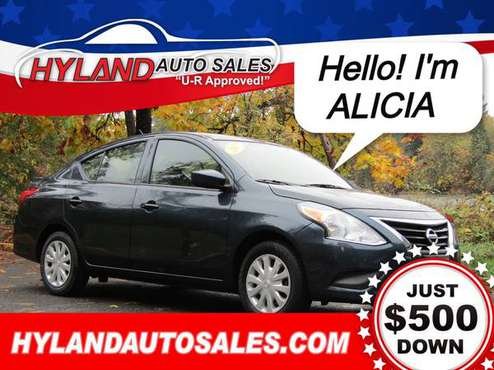 2017 NISSAN VERSA 39-MPG*PRICE REDUCED $10495 @ HYLAND AUTO SALES👍 for sale in Springfield, OR