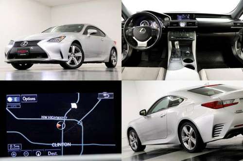 HEATED COOLED LEATHER! SUNROOF! 2015 Lexus RC 350 AWD Coupe Silver for sale in Clinton, MO