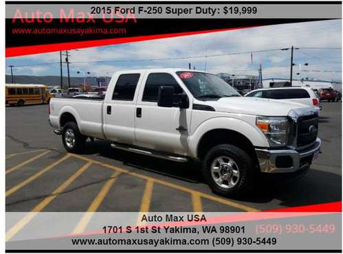 2015 Ford F-250 Super Duty XL 4x4 4dr Crew Cab 8 ft. !DIESEL !!!!!!!!! for sale in INTERNET PRICED CALL OR TEXT JIMMY 509-9, WA