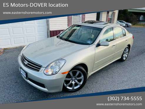 *2006 Infiniti G35- V6* 1 Owner, Clean Carfax, Sunroof, Heated... for sale in Dover, DE 19901, DE