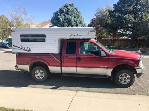 2003 Ford F-250 Super Duty with Sun Lite Camper - cars & trucks - by... for sale in Grand Junction, CO