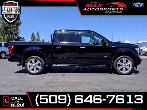 $676/mo - 2017 Ford F-150 LIMITED ECOBOOST 4X4 - LIFETIME WARRANTY!... for sale in Spokane, MT