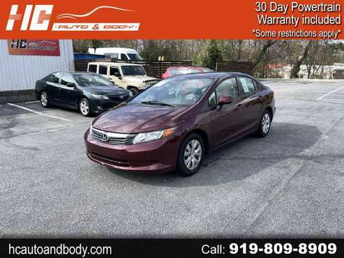 2012 Honda Civic 4dr Auto LX - - by dealer - vehicle for sale in Raleigh, NC