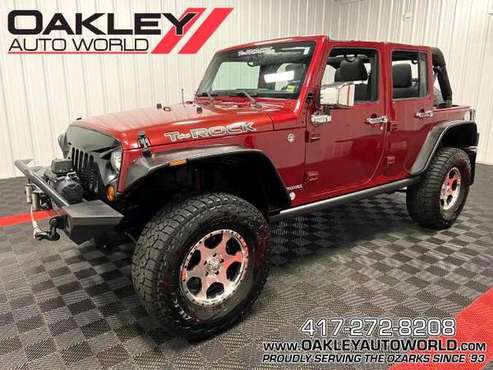 2011 Jeep Wrangler Unlimited Custom Lifted Sport 4x4 suv Maroon for sale in Branson West, AR