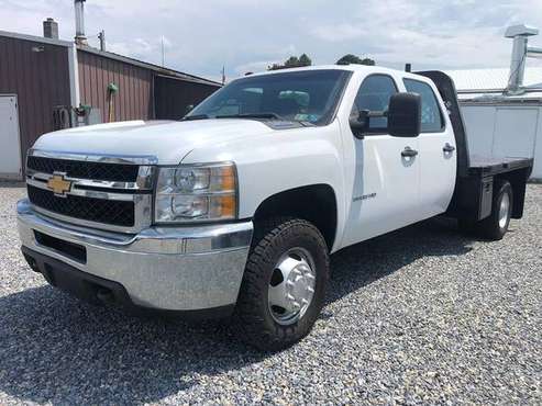 2012 Chevy Silverado 3500HD Crew Cab 4x4 Flatbed/ Hauler Truck for sale in East Berlin, MD