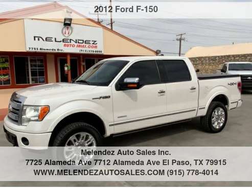 2012 Ford F-150 4WD SuperCrew 145 Platinum - - by for sale in El Paso, TX
