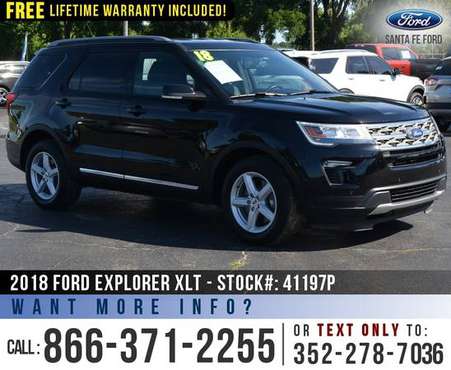 2018 Ford Explorer XLT Leather Seats - Bluetooth for sale in Alachua, FL