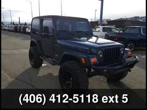 2002 Jeep Wrangler X - cars & trucks - by dealer - vehicle... for sale in Butte, MT