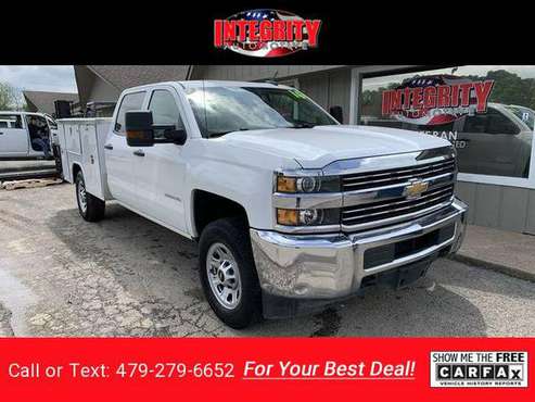 2016 Chevy Chevrolet Silverado 2500HD LT Crew Cab Long White - cars for sale in Bethel Heights, AR