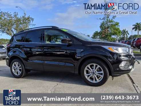 2018 Ford Escape Shadow Black *PRICED TO SELL SOON!* - cars & trucks... for sale in Naples, FL