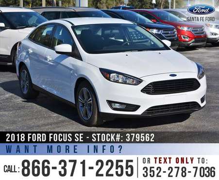 2018 FORD FOCUS SE *** Tinted, Backup Camera, SYNC *** for sale in Alachua, FL