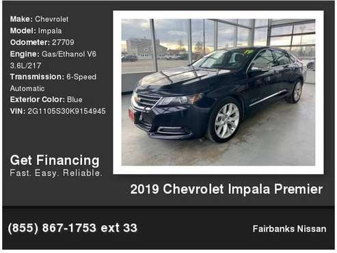 2019 Chevrolet Chevy Impala Premier - - by dealer for sale in Fairbanks, AK