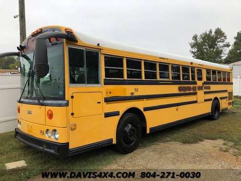 2004 Thomas School Bus Built Pusher Style Flat Nose Cab Over for sale in Richmond , VA