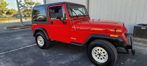 94 JEEP WRANGLER 4x4, MANUAL TRANSMISSION for sale in Clearwater, FL
