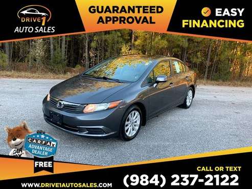 2012 Honda Civic EXL EX L EX-L PRICED TO SELL! - - by for sale in Wake Forest, NC