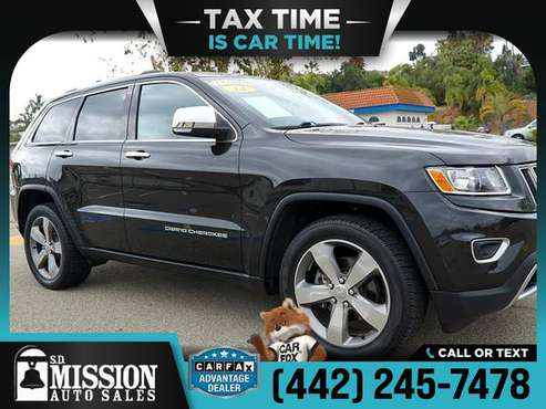 2014 Jeep Grand Cherokee FOR ONLY 360/mo! - - by for sale in Vista, CA