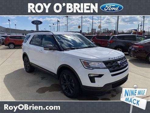 2019 Ford Explorer SUV XLT - Ford Oxford White - - by for sale in St Clair Shrs, MI