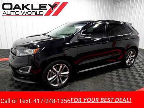 2017 Ford Edge Sport AWD hatchback Black - cars & trucks - by dealer... for sale in Branson West, MO