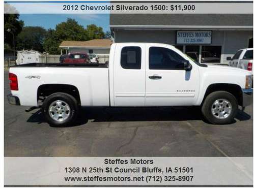 2012 Chevrolet Silverado 1500 Ext Cab Shortbox 4x4 for sale in Council Bluffs, NE