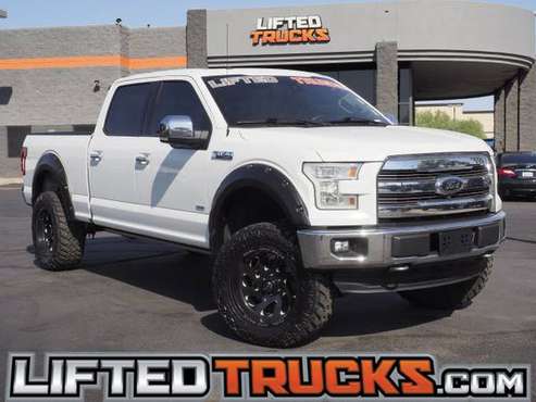 2015 Ford f-150 f150 f 150 4WD SUPERCREW 157 LARIAT 4 - Lifted... for sale in Glendale, AZ