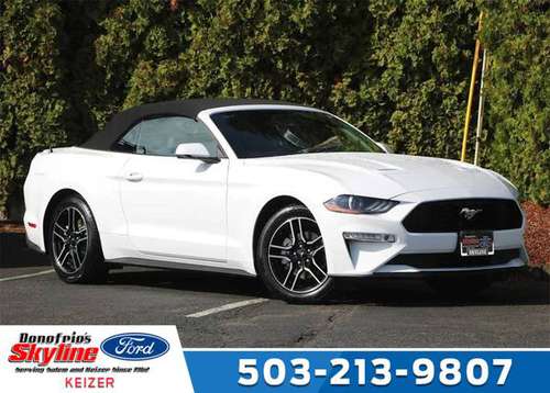 2018 Ford Mustang RWD Ecoboost Premium 2.3 EcoBoost 2.3L I4 GTDi DOHC for sale in Keizer , OR