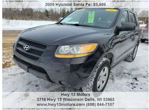 2009 Hyundai Santa Fe GLS 4dr SUV 4A 155772 Miles for sale in Wisconsin dells, WI