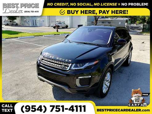 2017 Land Rover Range Rover Evoque SE AWDSUV for only 333/mo! for sale in HALLANDALE BEACH, FL