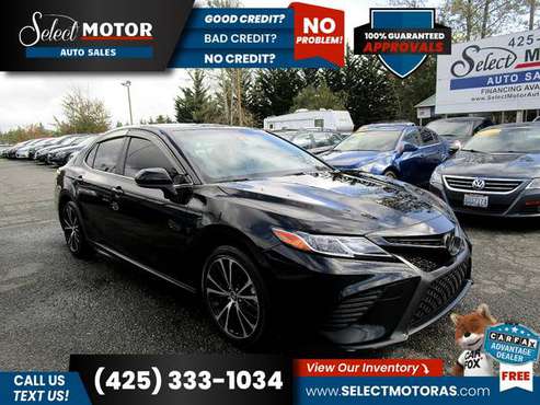 2018 Toyota Camry SESedan FOR ONLY 358/mo! - - by for sale in Lynnwood, WA