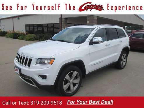 2016 Jeep Grand Cherokee Limited suv White for sale in Marengo, IA