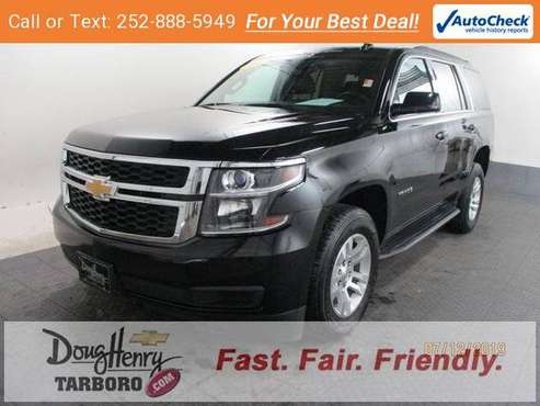 2016 Chevy Chevrolet Tahoe LT suv Black for sale in Tarboro, NC