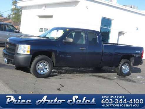 2013 Chevrolet Silverado 1500 Work Truck 4x4 4dr Extended Cab 8 ft.... for sale in Concord, MA
