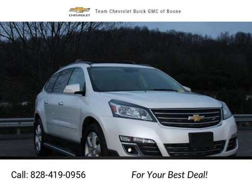 2017 Chevy Chevrolet Traverse Premier suv White - cars & trucks - by... for sale in Boone, NC